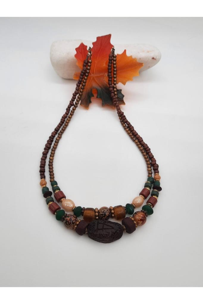 Подарок на день рождения, этническое подлинное хиппи, богемное модное ювелирное ожерелье ручной работы