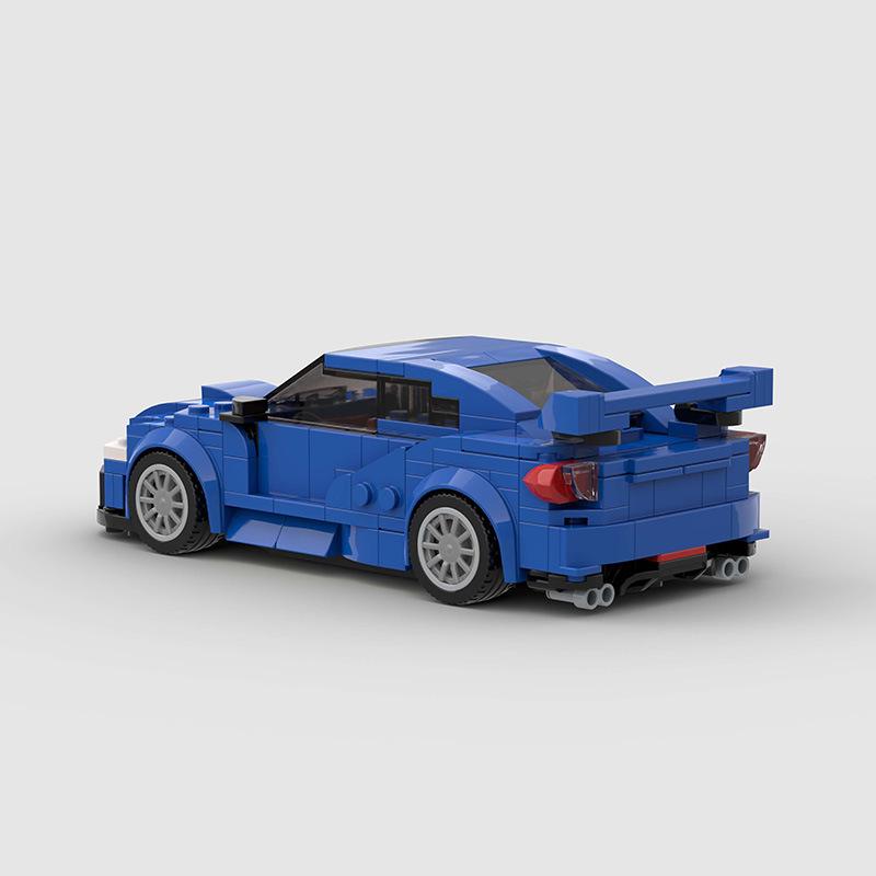 Совместимые блоки MOC спортивного автомобиля: Креативная игрушка-конструктор Subaru для детей