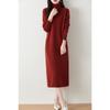 Women's Cashmere Dress 30% Cashmere 70% Wool Autumn and Winter Cashmere Skirt Soft and Warm