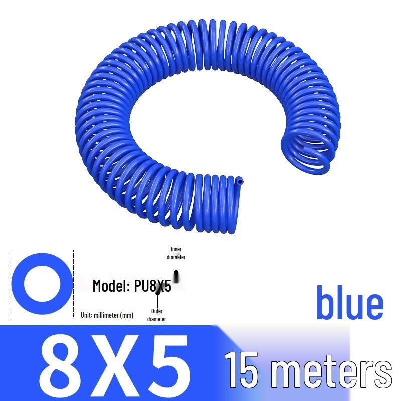 High-Pressure Retractable Air Hose with Quick Couplings