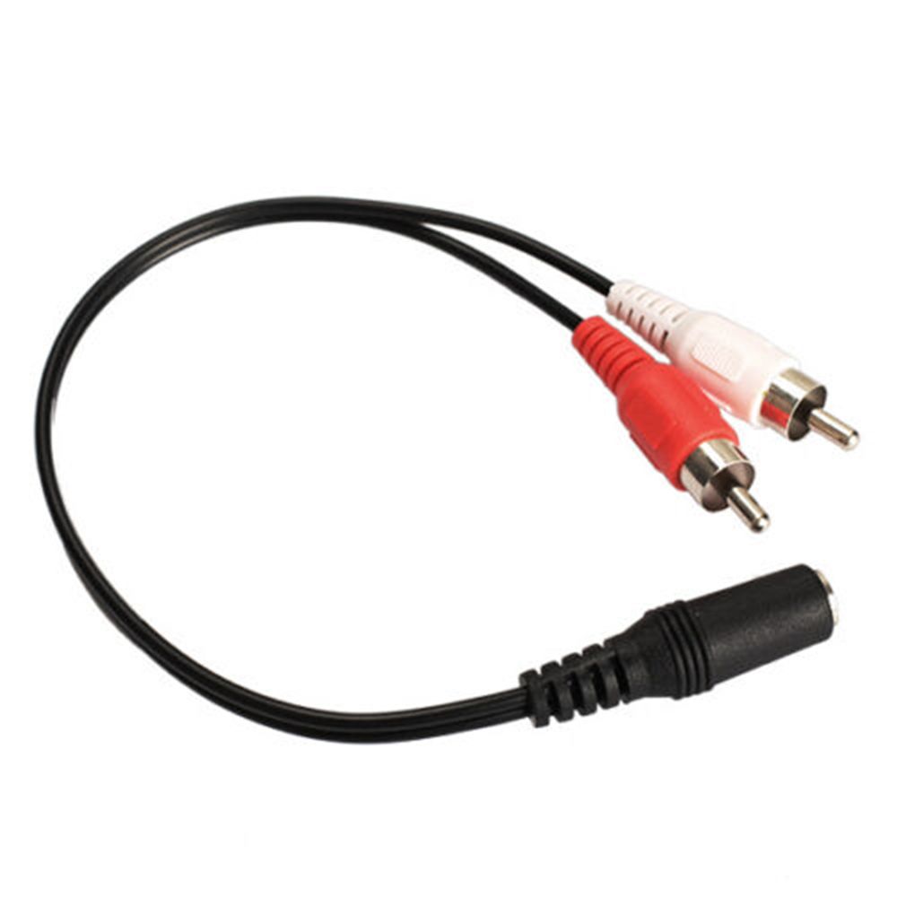 3.5mm to RCA 3.5mm Female Headphone 3.5 2 RCA Splitter Audio Cables Stereo Audio Adapter Cable