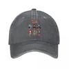 Horror Movie Baseball Cap Retro Distressed Denim Washed Snapback Hat Unisex Outdoor Summer Hats Cap