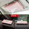 Leather Car Tissue Box for Seat Back and Sun Visor Hanging