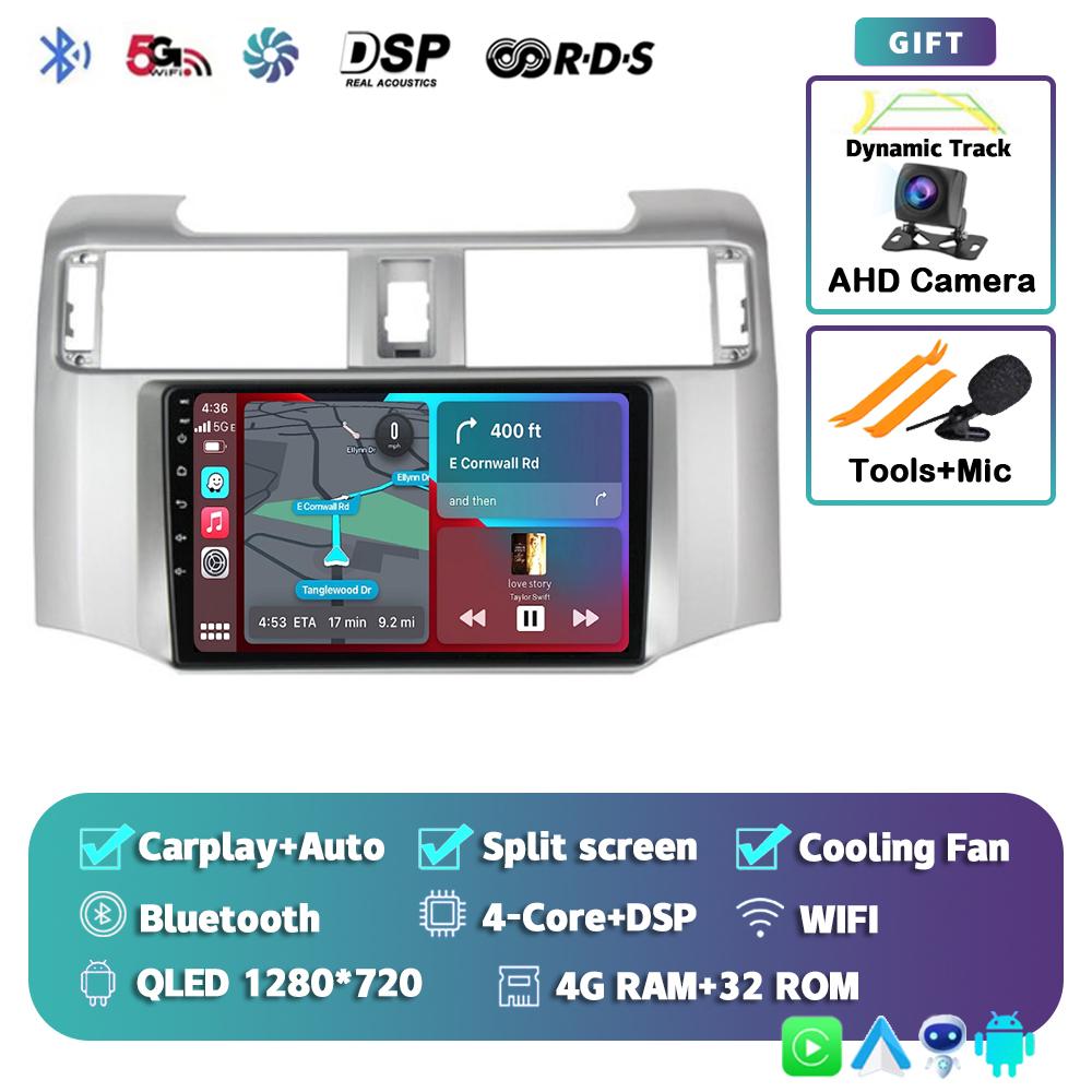 Android 14 Carplay Car Radio для Toyota 4Runner 4 Runner 2014 2015 2016 2017 2018 2019 Мультимедийный видеоплеер GPS 2Din Stereo