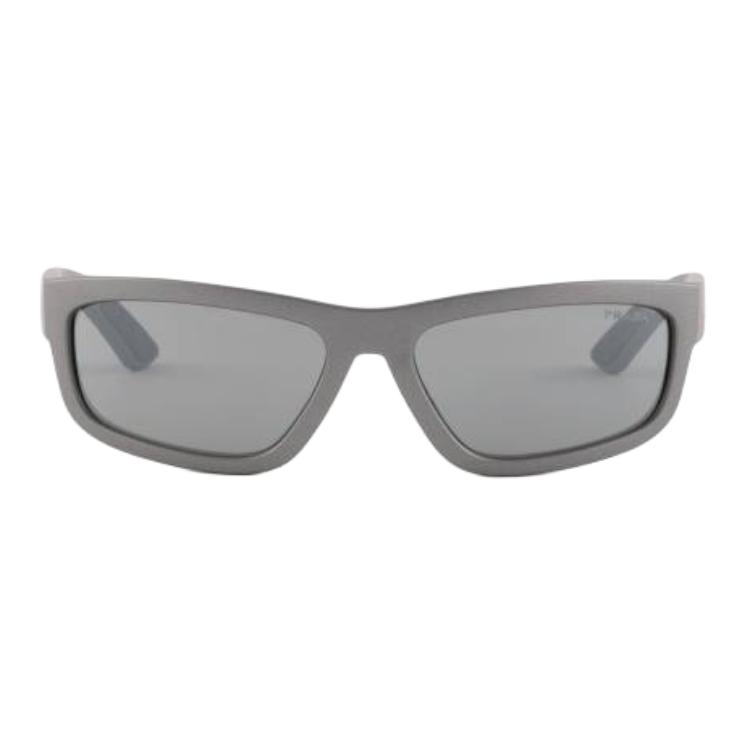 Prada Original Design Nylon Irregular Shape Sunglasses Unisex sunglasses Gray SPS05ZE16XF07W1C059