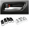 For Toyota Corolla 2019 2024 Inner Door Handle Bowl Cover Door Clasp Trim Interior Mouldings Carbon Fiber Printed Matte Silver