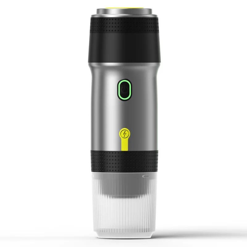 Portable Italian Capsule Coffee Machine Electric Wireless Heating Coffee Machine Travel Coffee Maker for Car Home Camping Travel
