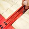 60-500ММ Прецизионная разметочная Т-линейка Алюминиевый сплав Деревообработка Разметочный инструмент Разметочный калибр Делюкс Разметочное правило с перекрестными отверстиями