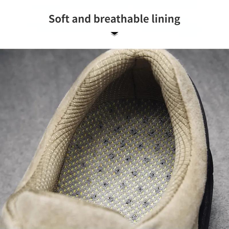 Men's Genuine Leather Shoes Outdoor Non-slip Sneakers Breathable Large Size Casual Shoes Fashion Flats Boat Shoes Men Loafers