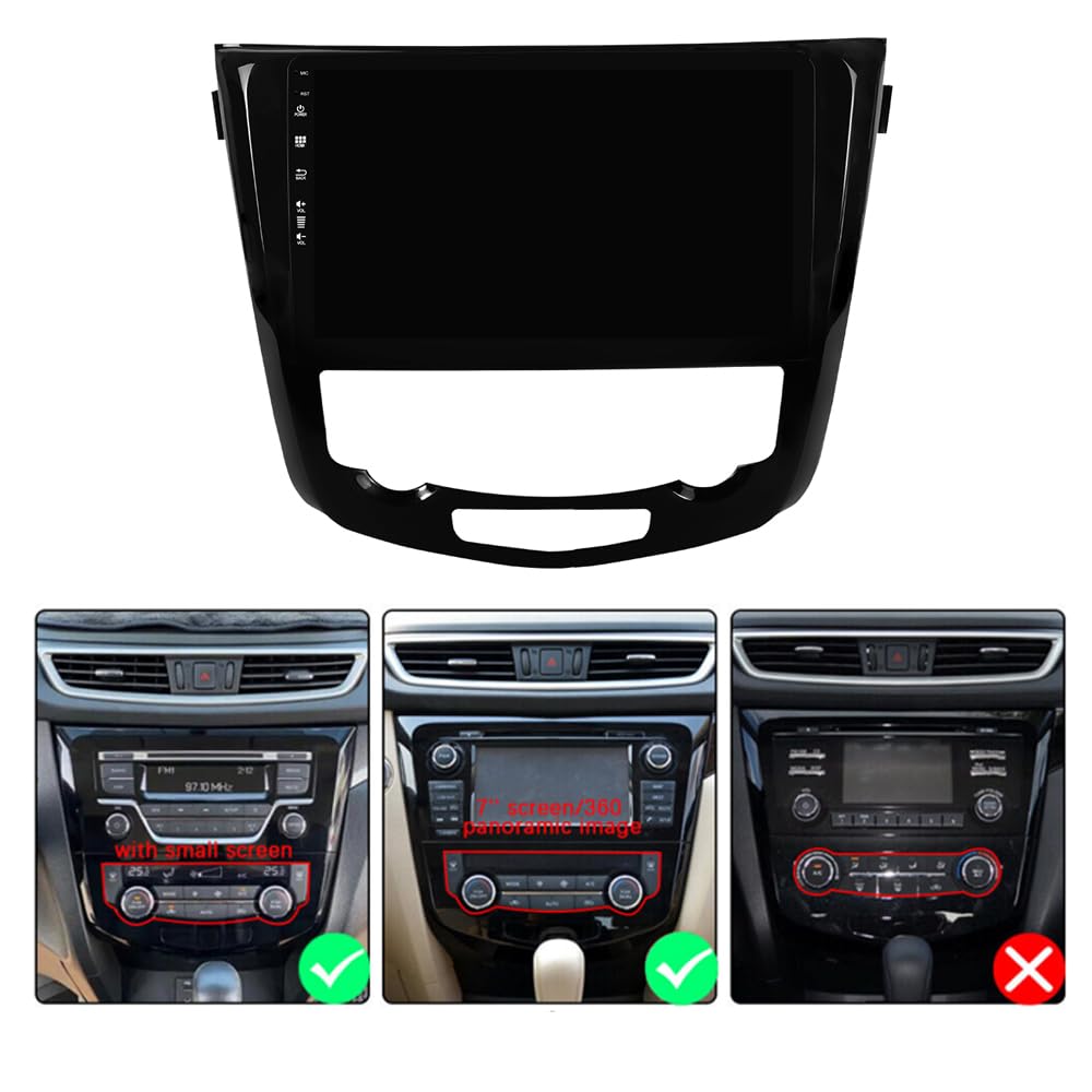 MISONDA IPS Android Автомагнитола Стереосистема для Nissan Qashqai j11 Rouge GPS Навигация Головное Устройство с Android Auto Бесплатная Камера Микрофон 10-дюймовый (6G +