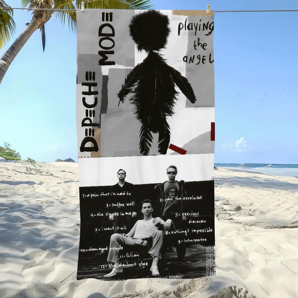 Полотенце Пляжное одеяло Тонкие полотенца Альбомы Depeche Мода Легкое Путешествие Кемпинг Бассейн