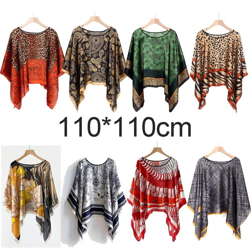 110x110cm Pullover Scarf Luxury Brand Designe Large Handkerchief Fashion Bandanna Foulard