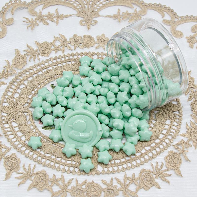 Colorful Macaron Star Wax Seal Set - Cute Aesthetic Wax Particles