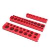 3PCS Magnetic Socket Holders Plastic Socket Organizer Storage Tray for 1/4 3/8 1/2 Inch Drive Socket