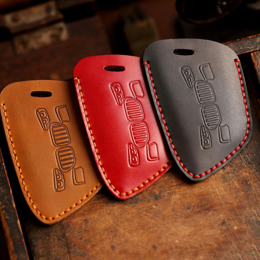 Роскошный кожаный чехол для ключей HALLMO ручной работы для BMW X1 X3