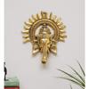 Metal Ganesha Ji Statue,Ganpati Wall Hanging Sculpture Lord Ganesh Idol Lucky Feng Shui Wall Decor Your Home, Office,