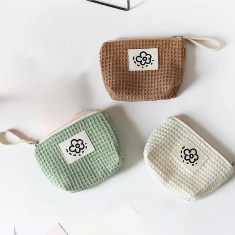 Милый цветок Мягкий квадратный монетница кошелек для денег сумка на запястье Портативный мини помада органайзер автобус удостоверение личности кредитные карты сумки