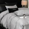 Latest Bedding Sets - Premium Long-Staple Cotton, 5A Grade, High Thread Count, Solid Color, 1.8m Bed, King Size