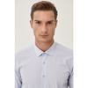 Men's White Easy-iron Slim Fit Slim Fit Classic Collar Cotton Shirt