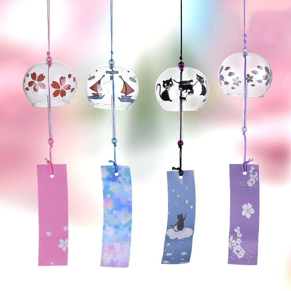 Colorful Handmade Garden Pendant Wind Chimes Hanging Blessing Bell Wind Bell Window Ornament