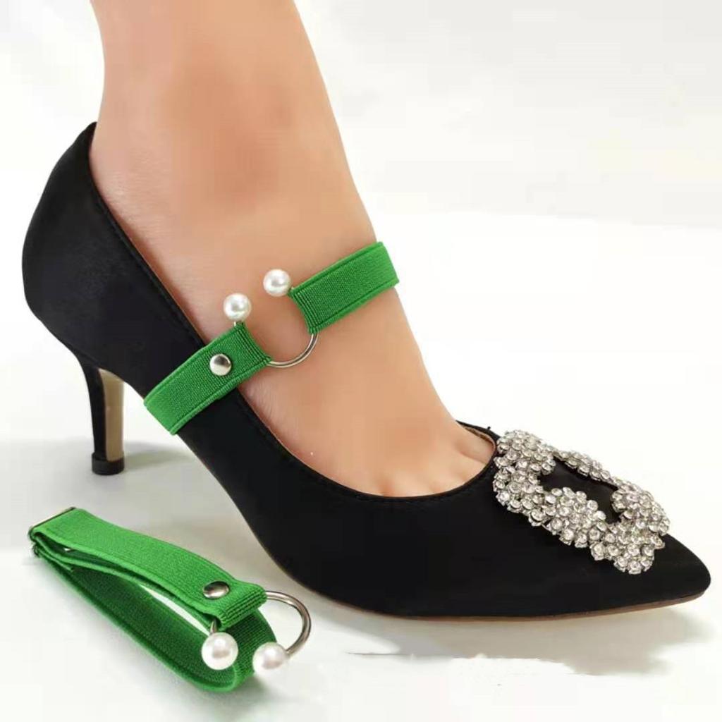 1 пара эластичных ремешков для обуви, свободные туфли на высоком каблуке, несвободные ремешки для девочек, женская обувь, ремни, одноцветные шнурки