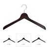 Nakata Hanger Made in Japan Wooden Shirt Set of Smoke - Men's Hangers, 5, Brown, SET-02 (420mm)
