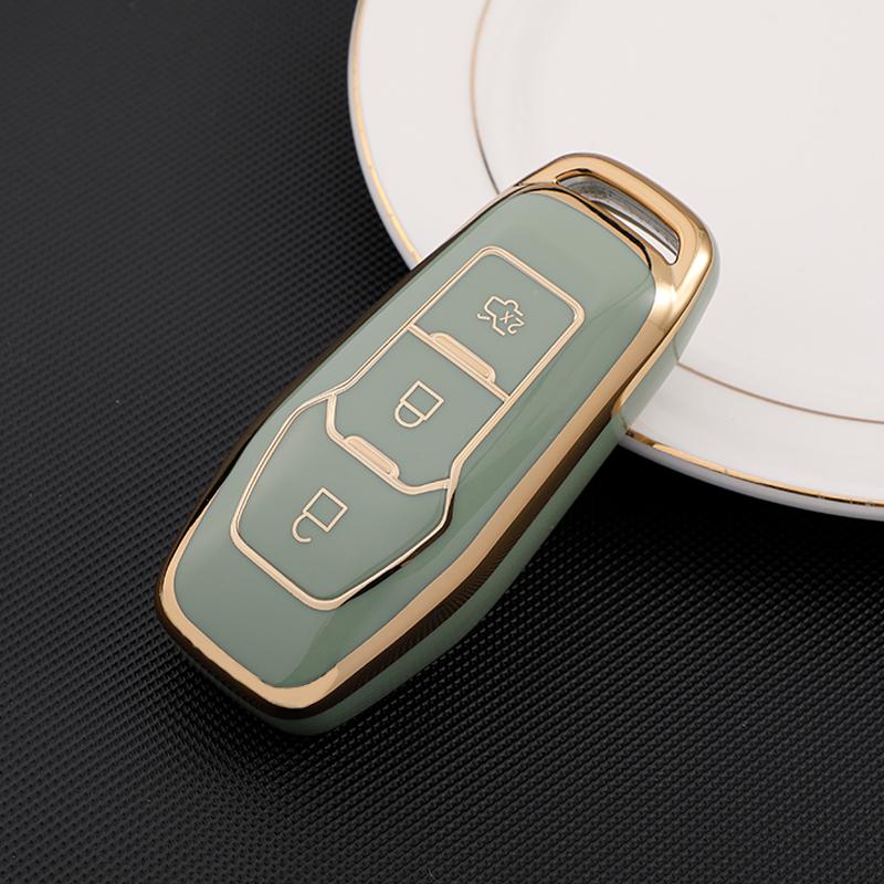 Soft TPU Car Remote Key Case Cover Holder For Ford Focus 3 4 ST Mondeo 5 MK5 Mustang F-150 Explorer Edge Fiesta Kuga MK3 4 Keychain Accessories