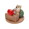 Ubia Shiba Inu Watching TV Smartphone X 10 X Doll Animal Garden H22132 Stand, 10.5 6.5 Cm, Figurine, Ornament, Decor, Dog,