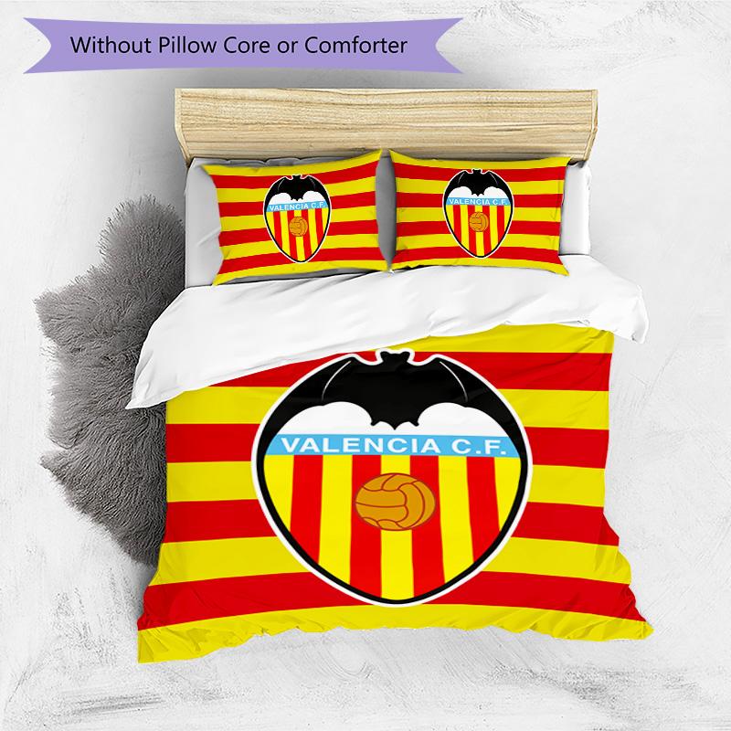 Valencia CF Pattern Bedding,Quilt Set Quilt Cover Pillowcase Home Birthday Gift (1*duvet cover+2*pillowcase,without core)