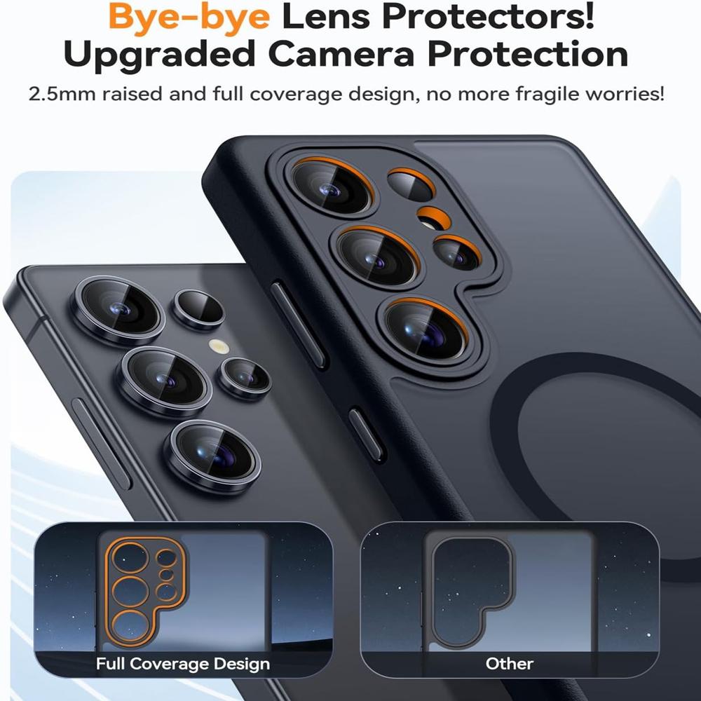 Роскошный матовый чехол для Samsung Galaxy S26 S25 S24 S23 Ultra Plus S25Ultra S24Ultra S23Ultra S 25 Magsafe Беспроводная зарядка Чехол