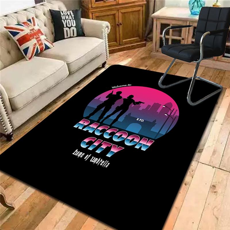 Raccoon City Rug Floor Mat for Living Room or Bedroom Soft and Comfortable Carpet a Gift for Birthday and Holiday.SFF0917327