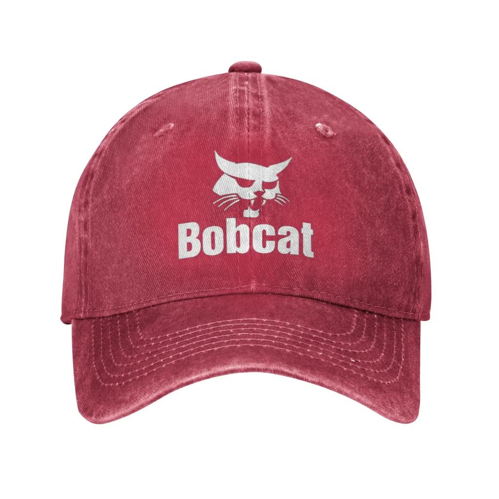 Смешные Аниме B-Bobcat Y2K Строительная Техника Летние Ретро Ковбойские Стиранные Бейсболки Мужские Джинсовые Уличные Модные Кепки Хип-Хоп Кепка с Козырьком