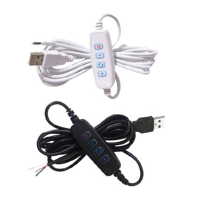 Светодиодные диммеры DC5V, удлинитель для светодиодного диммера, USB-порт, кабель питания, диммеры, простые в использовании