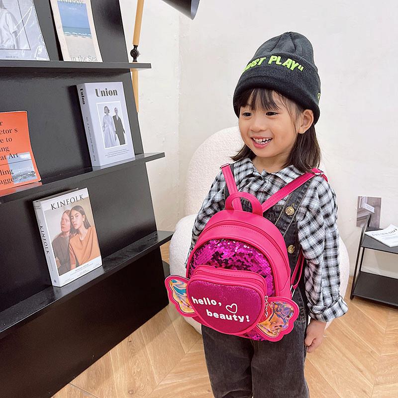 Cartoon Backpack Love Animal Kids Pu Book Bag With Impactresistant Fabric