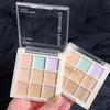 9-Color Concealer Cream Palette Ultimate Spot Acne Dark Circles Tear Grooves Coverage for Brightening and Smoothing Skin Tone Flawless Makeup