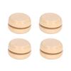 4 шт. Деревянное йо-йо Маленький размер Портативное Премиальное Прочное Дерево Необработанная поверхность DIY Йо-йо Простое Деревянное Йо-йо