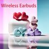 Беспроводные наушники Bluetooth наушники Heart Buds Женская мода розовые TWS гарнитура игровые студенческие наушники для девочек
