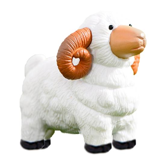 Фигурка животного, милое мини-милое выражение, сделай сам, литье под давлением, настольное животное, овца, орнамент, принадлежности для кукольного домика