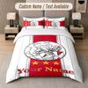 Custom Bedding Set Ajax Amsterdam Pattern, Print Name Text 1 Duvet Cover plus 2 Pillowcases Home Textile