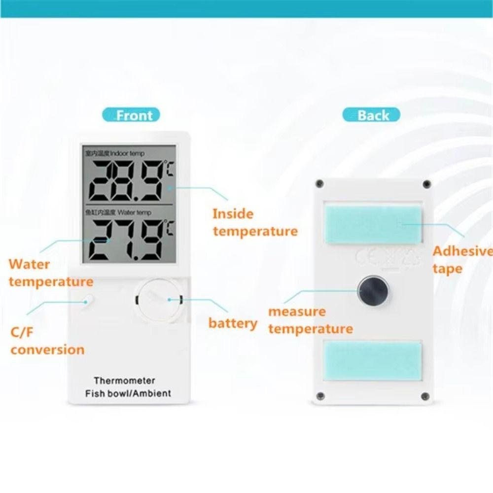 LCD Digital Display Water Temperature Meter Digital Aquarium Thermometer  Aquarium Accessories
