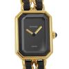 Premiere S Watches H0001 blackDial Plated Gold/leather Quartz Analog Display Women Used