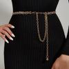 Rhinestone Waist Chain Metal Accessories Belt With Skirt Dress Waist Chain Decoration Thin Belt Tide