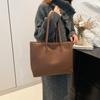Elegant And Spacious Pu Tote Bag For Women Versatile Stylish Shoulder Bag In Four Colors