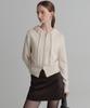 Худи Lookast Plain Wool с молнией, вязаное_Слоновая кость