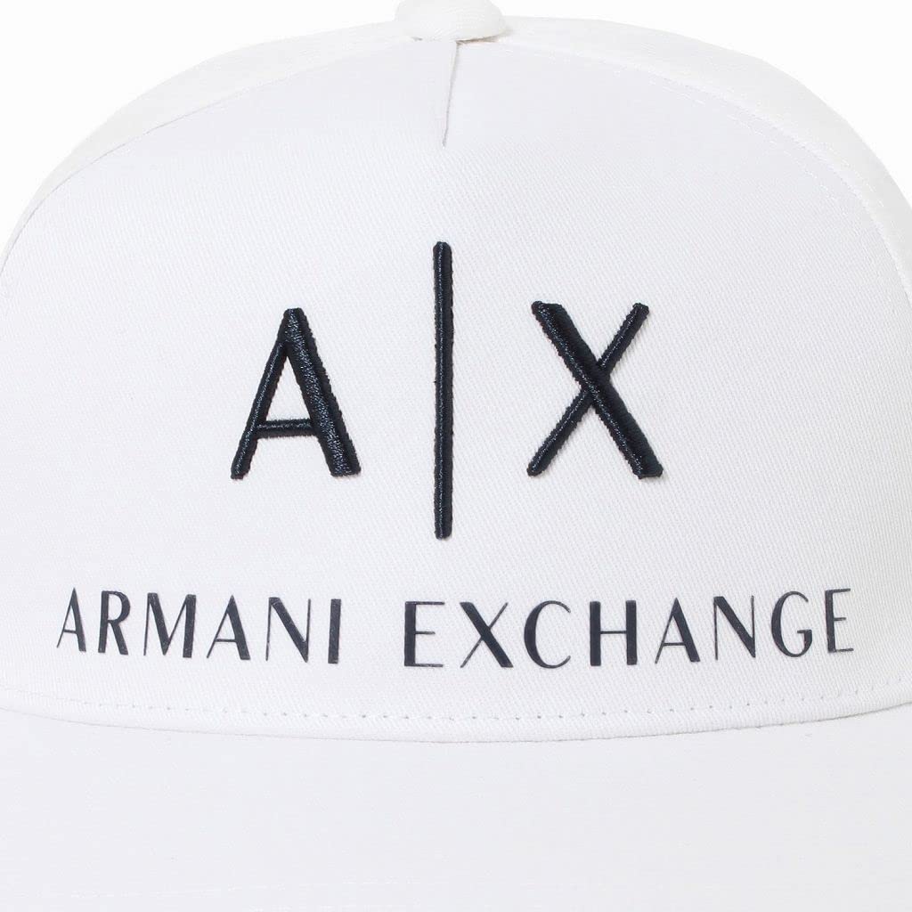 Кепка 954039 CC513 00812 [Armani Exchange] мужская белая/темно-синяя [Товар]