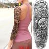 1 PC 480*170MM Full Arm Temporary Tattoo Sticker Sleeve Men Women Fashion Sexy Fake Tattoo Wolf  Lion Tiger Painting Tattoo Skull Angel Tattoo