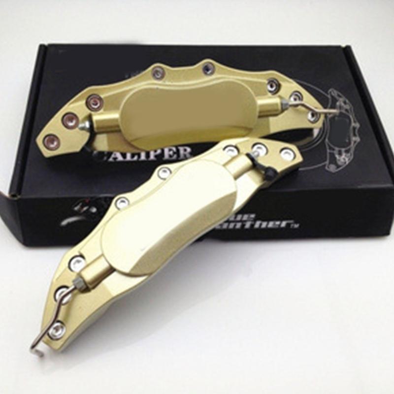 Комплект накладок на тормозные суппорты автомобиля Алюминиевый аксессуар для стайлинга автомобиля Высокопроизводительный корпус тормозного суппорта для ступицы колеса