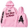New Rapper Anuel AA Printed Hoodies Men Woman Fashion Hoodie Singer Graphic Printing Sweatshirts for Fans Fleece Streetwear