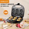 SOKANY843 Automatic Mini Donut Maker for Kids - Electric Baking Pan