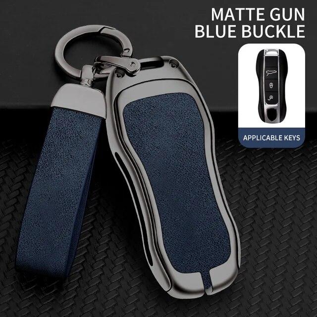 Чехол для дистанционного ключа автомобиля из цинкового сплава, брелок для Porsche Panamera Cayenne 971 911 9YA Macan Boxster, брелок для ключей, автомобильные аксессуары